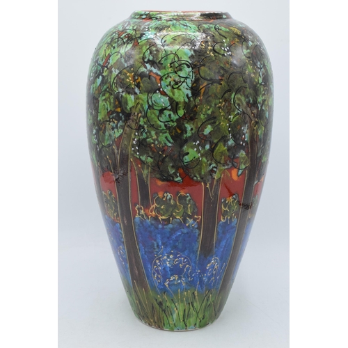 81 - Anita Harris Art Pottery 34cm Cairo vase in the 'Bluebell Wood' pattern, Artist's Proof 1/1, designe... 