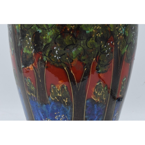 81 - Anita Harris Art Pottery 34cm Cairo vase in the 'Bluebell Wood' pattern, Artist's Proof 1/1, designe... 