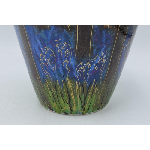 81 - Anita Harris Art Pottery 34cm Cairo vase in the 'Bluebell Wood' pattern, Artist's Proof 1/1, designe... 