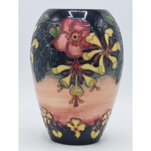 88 - Moorcroft Oberon baluster vase, 18cm tall, first quality.