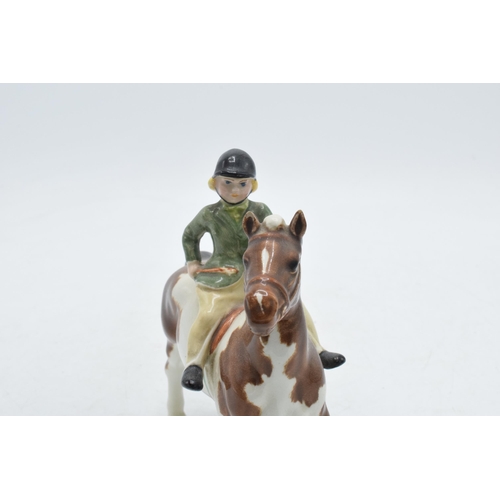 60C - Beswick Girl on Pony 1499 (chip / graze to ear).