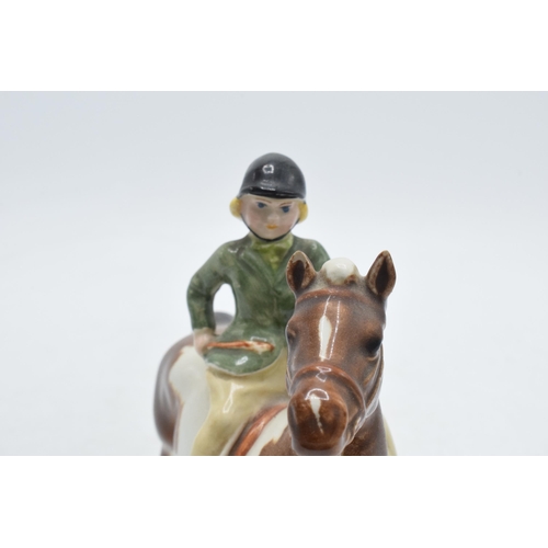 60C - Beswick Girl on Pony 1499 (chip / graze to ear).