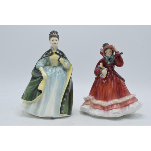 116A - Royal Doulton figures Christmas Time HN2110 and Premiere HN2343 (2).