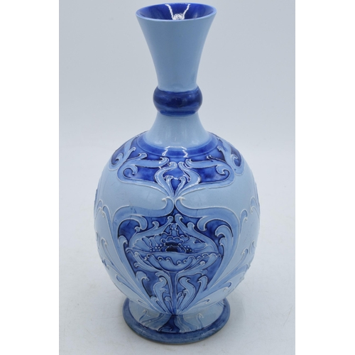 90 - William Moorcroft for James Macintyre Blue Florian vase with bulbous body (professional restoration ... 