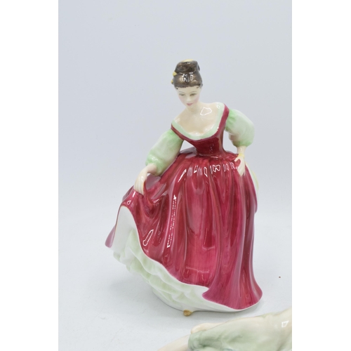 122 - Royal Doulton figures to include Sleeping Beauty HN3079, Fair Lady HN2832 and The Sheikh HN3083 (3) ... 