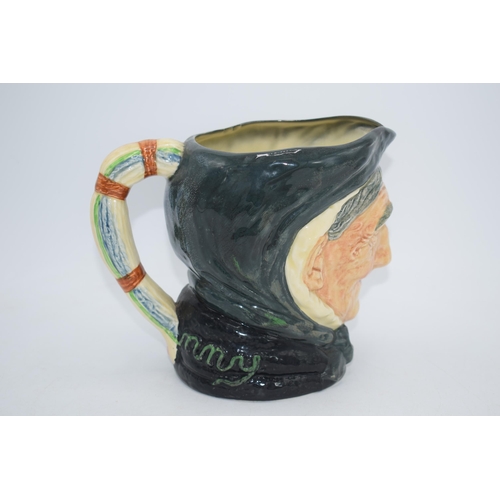 127 - Large Royal Doulton character jug 'Toothless Granny'.