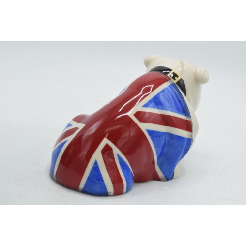 130 - Boxed Royal Doulton James Bond Union Jack bulldog No Time To Die DD007B.