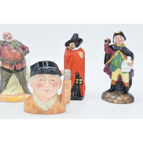 134 - Royal Doulton small figures to include Guy Fawkes HN3271, Town Crier HN3261, Falstaff, Sara and mini... 