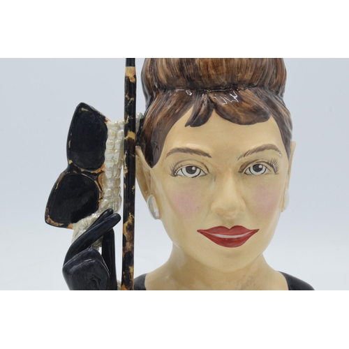 165 - Bairstow Manor Collectables character jug Audrey Hepburn, Stars of the Golden Era, limited edition, ... 