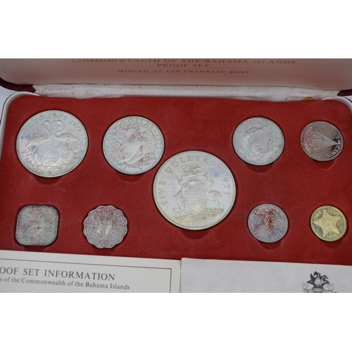 187 - 1973 Coins of the Commonwealth of the Bahama Islands Proof Set, 9 coins, to include silver and coppe... 