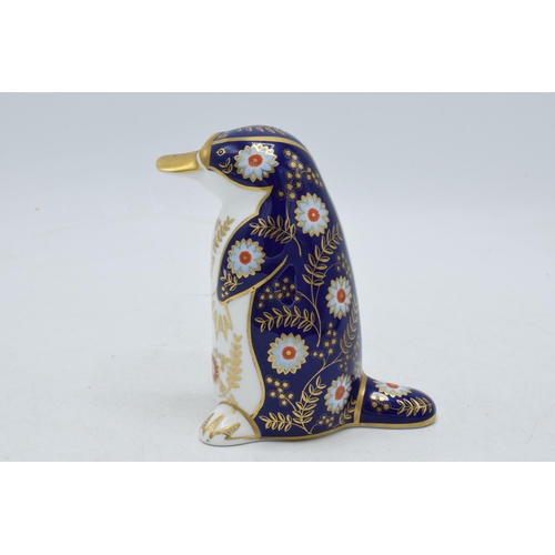 23 - Royal Crown Derby paperweight Platypus, second quality with stopper.