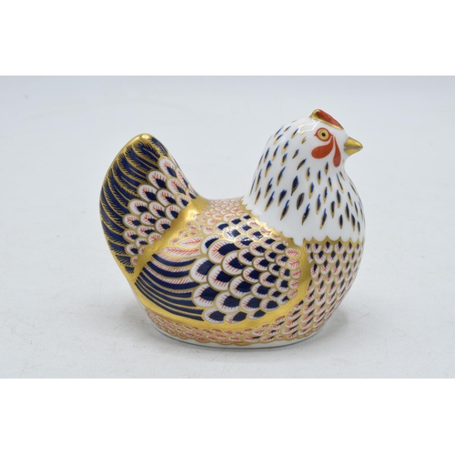 3 - Royal Crown Derby paperweight Chicken, first quality without stopper.