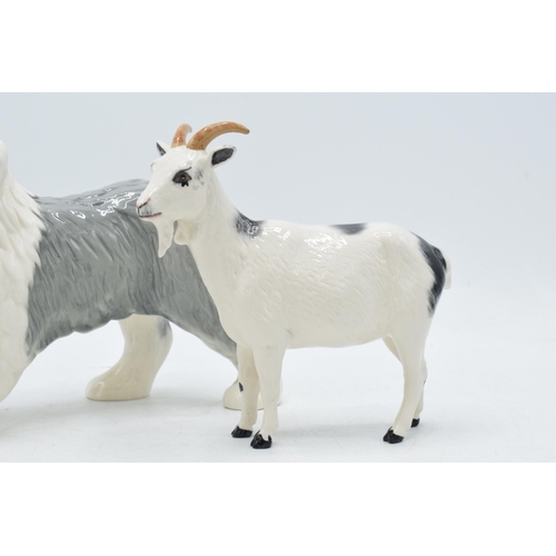 57 - Royal Doulton Nigerian Pot-Bellied Pygmy Goat DA223 together with Old English Sheepdog (2).