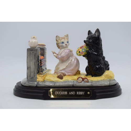 58 - Beswick Beatrix Potter tableau Duchess and Ribby P4983, limited edition with certificate.