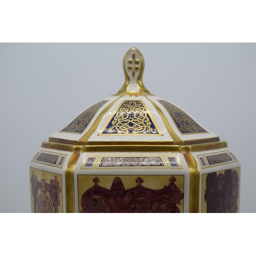 96 - Masons Ironstone large prestige piece 'The Columba Chalice' with cover, limited edition of 500, this... 