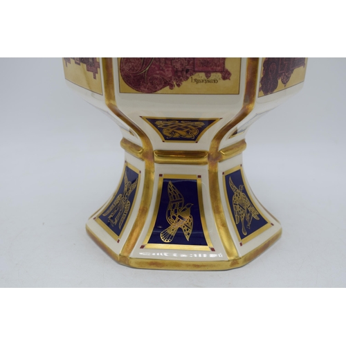 96 - Masons Ironstone large prestige piece 'The Columba Chalice' with cover, limited edition of 500, this... 