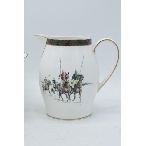 154 - Wedgwood Ralph Lauren Highland Polo jug, 16cm tall, together with Coalport Hunting Scene bowl (2).