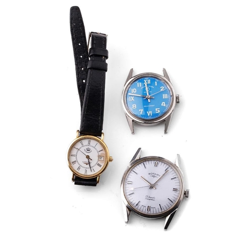 240 - A trio of watches to include a Rotary and 2 fashion others (all sold as spares).