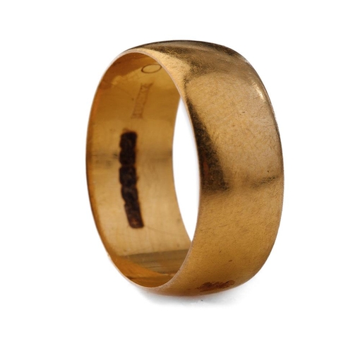 259 - 22ct gold wedding band, 6.0 grams, size N.