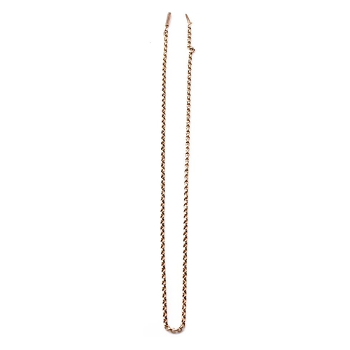 335 - 9ct gold antique necklace / chain, 5.3 grams, 45cm long.