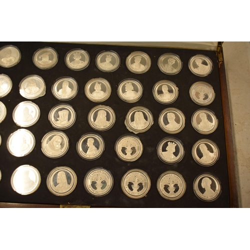 1 - The Birmingham Mint: 40 sterling silver proof coins, each weighing 43.5 grams, circa 1740 grams in t... 