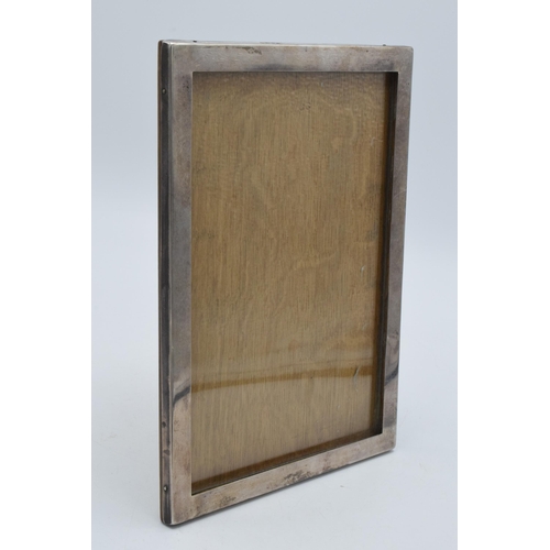 166 - Silver photo frame with easel back, Birmingham 1902, glazed, 22.5cm tall.