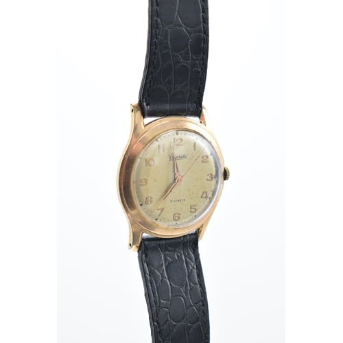 236 - Everite 15 Jewels gold plated wristwatch, 34mm, in working order.