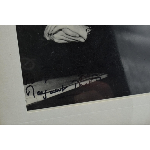 252 - Margaret Thatcher signed photograph, in ink, framed and glazed, 15x10cm.