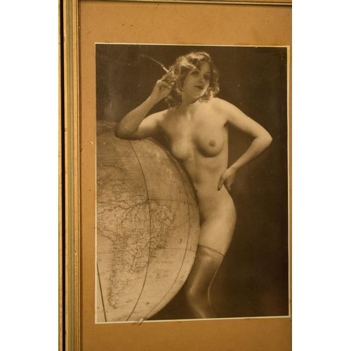 253 - A collection of vintage semi-erotic glamour prints to include J. Mandell - AN Paris, to include nude... 