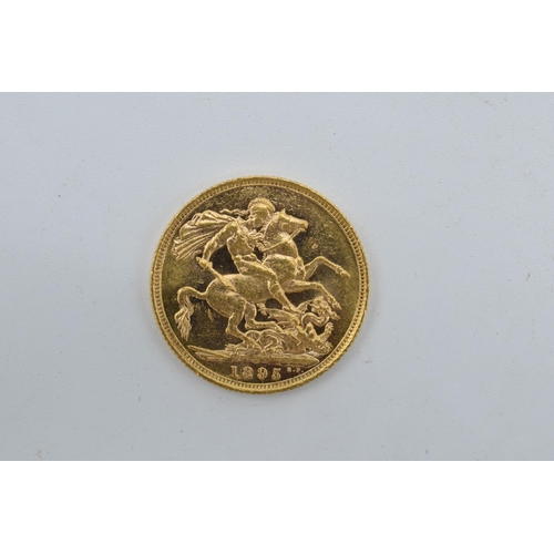 31 - 22ct gold full sovereign 1895.