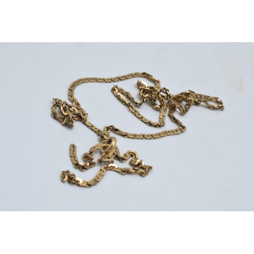 315 - 9ct gold chain, 4.8 grams, damaged.