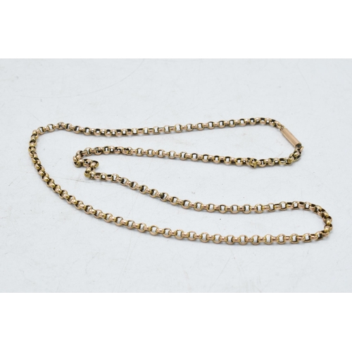 335 - 9ct gold antique necklace / chain, 5.3 grams, 45cm long.