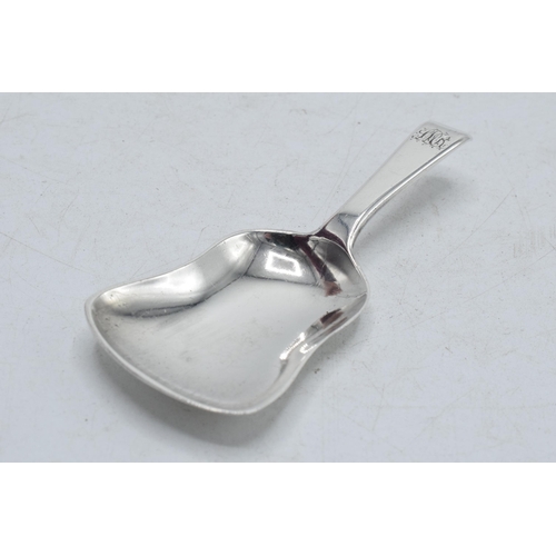 65 - William IV silver caddy spoon with bell shaped bowl, Jonathan Hayne, London 1835, 15.4 grams.