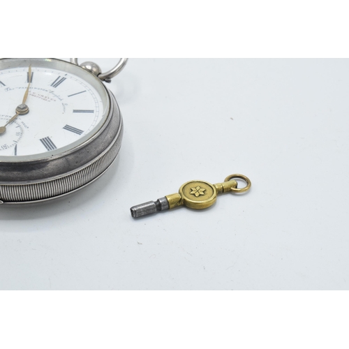 234A - Silver pocket watch 'J G Graves Sheffield' 'The Paddington English Lever', Birmingham 1902, with num... 