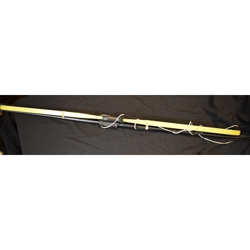 Three modern carbon fibre archery bows including a "Sherwood