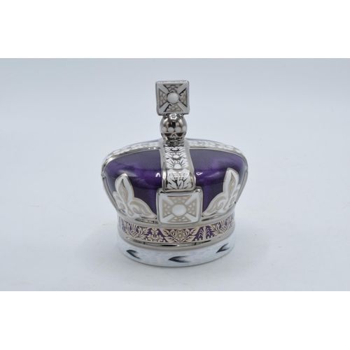 45 - Royal Crown Derby paperweight, Coronation Crown, number 27 of a limited edition of 500 commissioned ... 