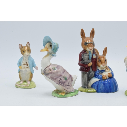 65 - Beswick Beatrix Potter figures to include Jemima Puddleduck, Mr Drake Puddleduck, Johnny Townmouse, ... 