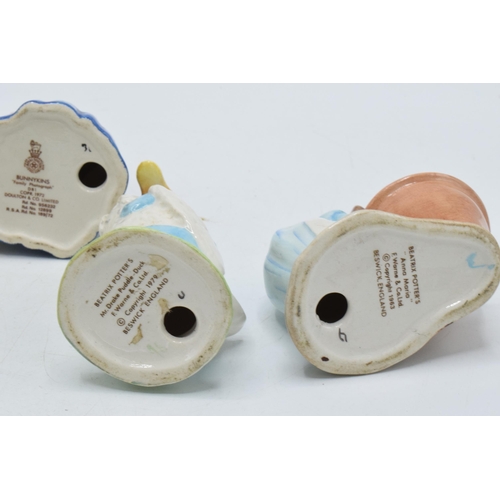 65 - Beswick Beatrix Potter figures to include Jemima Puddleduck, Mr Drake Puddleduck, Johnny Townmouse, ... 