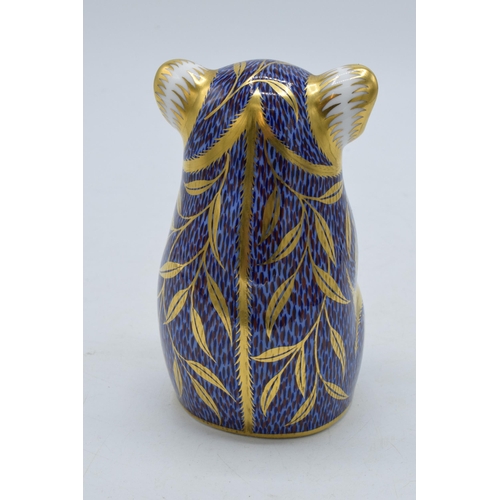 39 - Royal Crown Derby paperweight in the form of a Koala, with gold stopper.