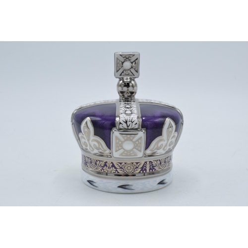 45 - Royal Crown Derby paperweight, Coronation Crown, number 27 of a limited edition of 500 commissioned ... 