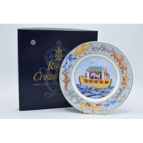 47 - Royal Crown Derby, the Noah's Arc Plate, commissioned by Goviers of Sidmouth, number 469 of a limite... 