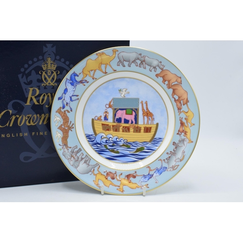 47 - Royal Crown Derby, the Noah's Arc Plate, commissioned by Goviers of Sidmouth, number 469 of a limite... 