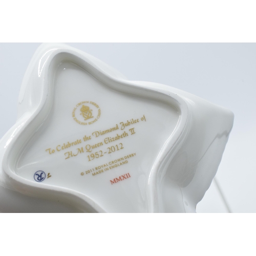 49 - Royal Crown Derby star shaped pin tray decorated to celebrate the Diamond Jubilee of H. M. Queen Eli... 