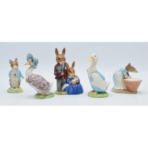 65 - Beswick Beatrix Potter figures to include Jemima Puddleduck, Mr Drake Puddleduck, Johnny Townmouse, ... 