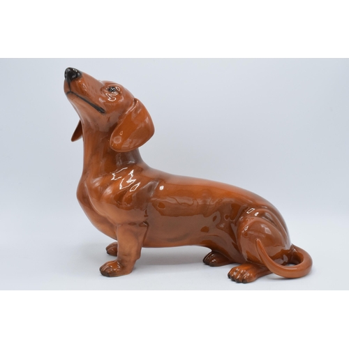 69 - Beswick large fireside tan dachshund 2286.