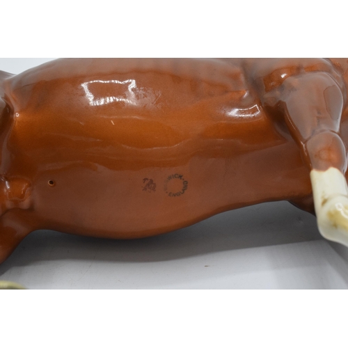 75 - Beswick Chestnut Racehorse 1564.