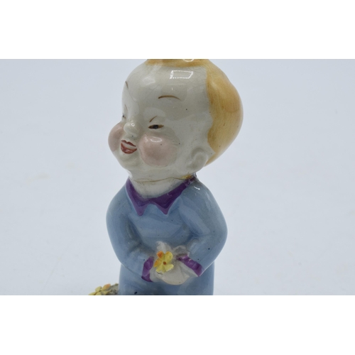 136 - A trio of Wade Wynken figures, 1950s, with 2 having moulded floral base and one plain, 7cm tall (3 -... 