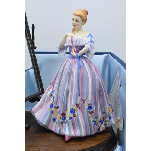 109 - Boxed Royal Doulton 'The Gentle Arts' figurine 'Adornment', HN3015, 158/750, with certificate.