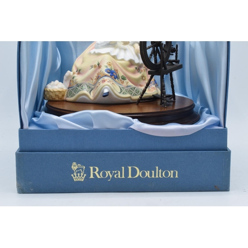 111 - Boxed Royal Doulton 'The Gentle Arts' figurine 'Spinning', HN2390, 158/750, with certificate.