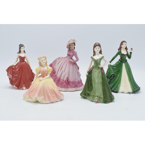 116 - Coalport small lady figures to include Happy Christmas, matte Jill, Your Special Day, Becky and Beth... 